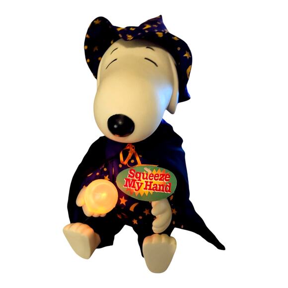 Vtg 1997 Gemmy Ind. Vinyl Animated Snoopy Halloween Decor Lights, Sound & Motion - Picture 2 of 11